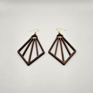 Ray Shine Earrings (Walnut)